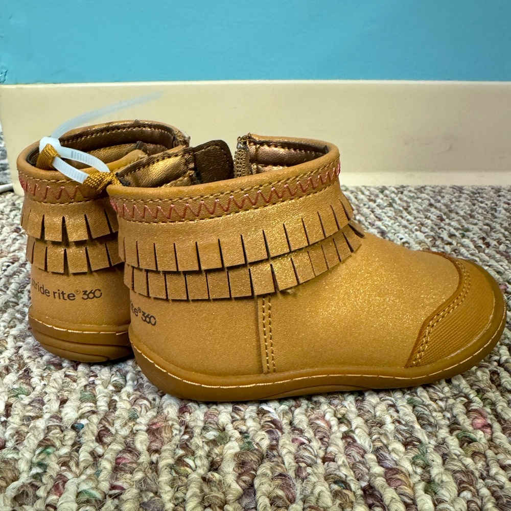 Stride Rite Cute Booties with Shimmer